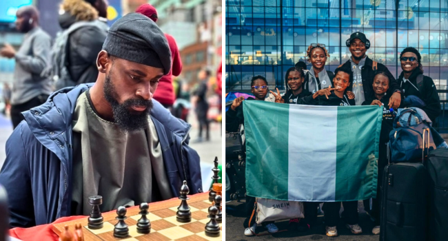 Tunde Onakoya and ChessinSlum Kids