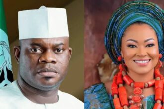 COMBO: Governor Yahaya Bello of Kogi State and Natasha Akpoti-Uduaghan